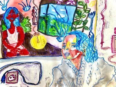 tfw all drawing is abstraction, 2024, by maansi jain